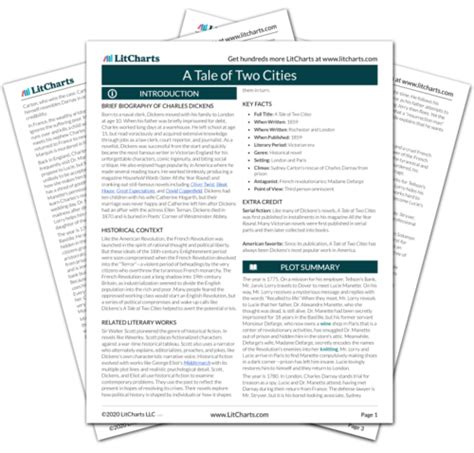 a tale of two cities litcharts|A Tale of Two Cities: Study Guide .